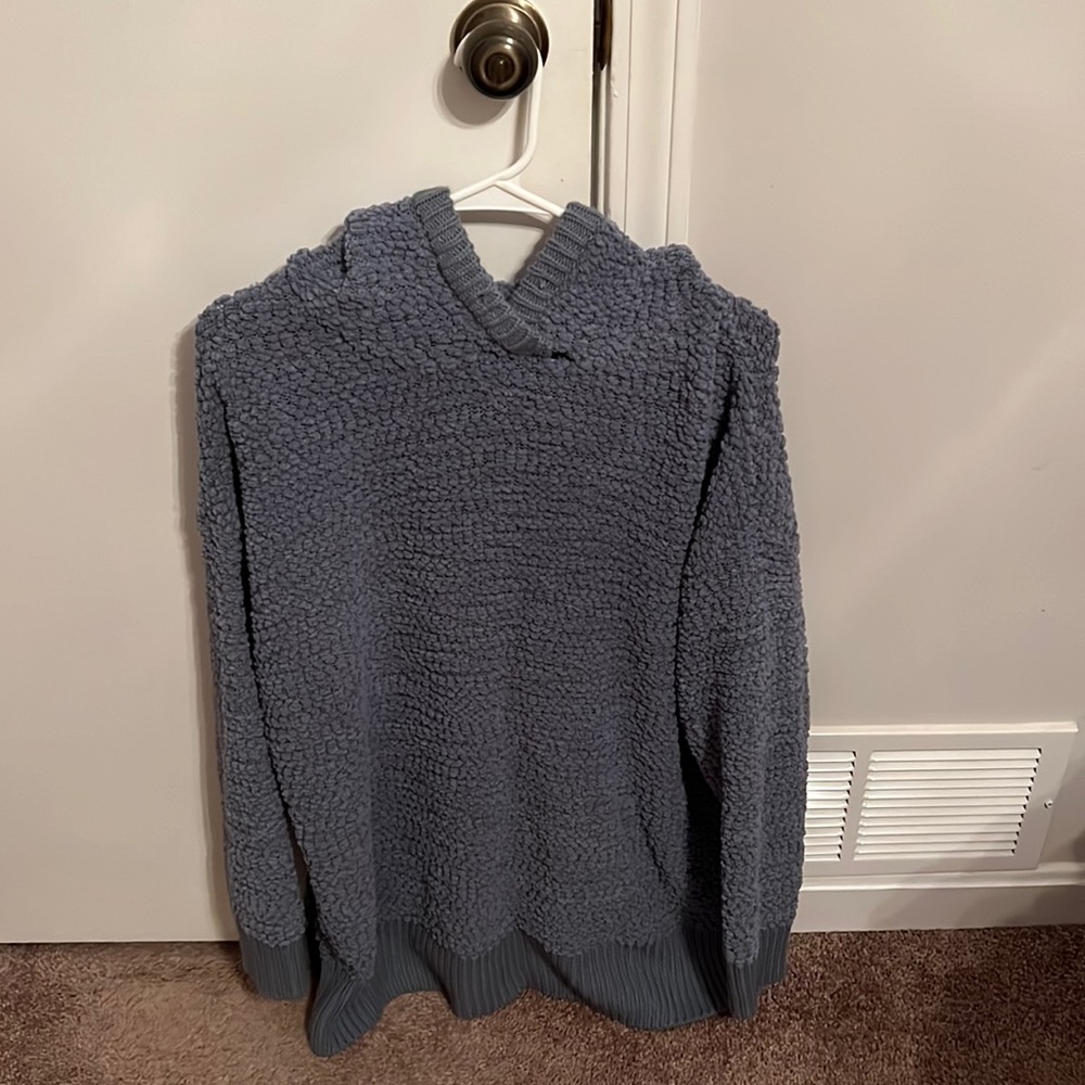 Zenana Premium hooded sweater (1X, blue)